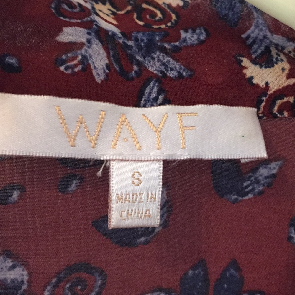 WAYF tie neck blouse - Picture 4 of 6